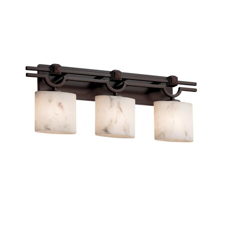 Justice Design FAL-8503-30-DBRZ LumenAria - 29" Three Light Bath Bar, Choose Finish: Dark Bronze Finish, Choose Lamping Option: Standard Lamping